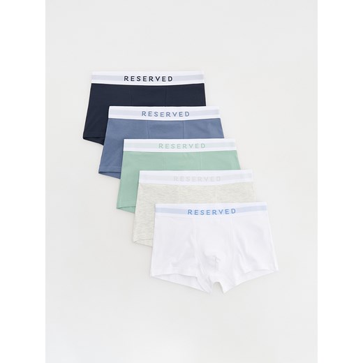 Reserved - 5 pack bokserek Classic - jasnozielony ze sklepu Reserved w kategorii Majtki męskie - zdjęcie 180228372