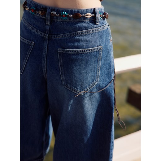 Reserved - Sznurkowy pasek z koralikami - wielobarwny Reserved ONE SIZE Reserved