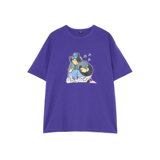 Cropp - Koszulka z muzycznym motywem - niebieski ze sklepu Cropp w kategorii T-shirty męskie - zdjęcie 180231071
