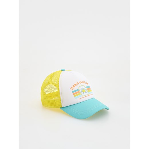 Reserved - Czapka z daszkiem i aplikacją - wielobarwny Reserved 9-13 lat Reserved