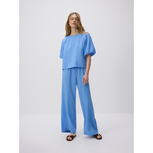 Reserved - Bluzka z modalu - niebieski Reserved XL Reserved