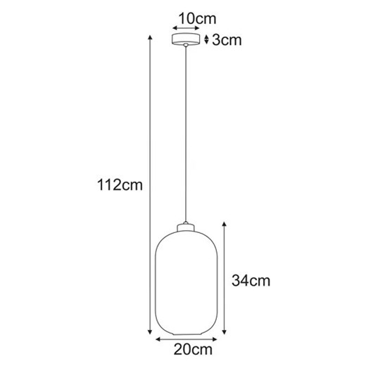 Grafitowa lampa z wiszącym kloszem - J023-Perota Lumes One Size Edinos.pl