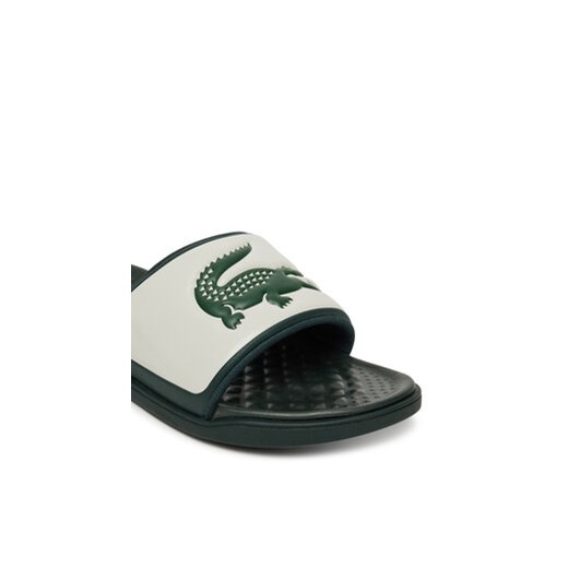 Klapki męskie białe Lacoste bez zapięcia 