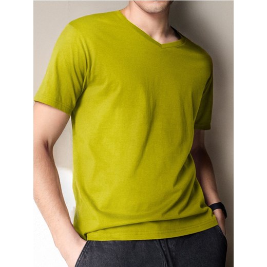 Sinsay - Koszulka - zielony ze sklepu Sinsay w kategorii T-shirty męskie - zdjęcie 180236944