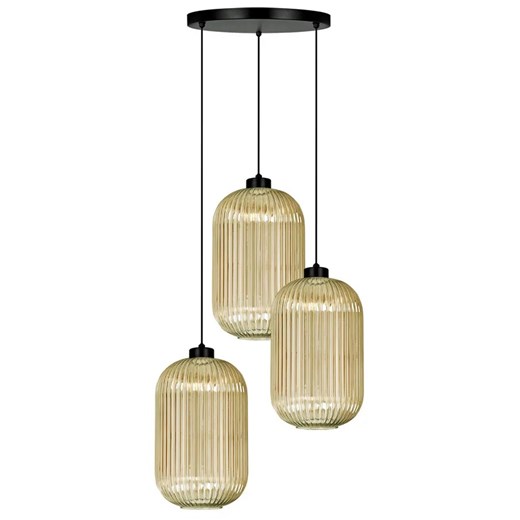 Lampa wisząca ze szklanymi kloszami beżowa D6-H60 ze sklepu Edinos.pl w kategorii Lampy wiszące - zdjęcie 180238372