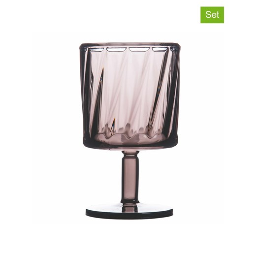 Villa d´Este Kieliszki (6 szt.) &quot;Fashion Fume&quot; w kolorze szarym - 340 ml ze sklepu Limango Polska w kategorii Kieliszki - zdjęcie 180238972