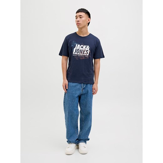 Jack &amp; Jones Koszulka w kolorze granatowym ze sklepu Limango Polska w kategorii T-shirty męskie - zdjęcie 180239413