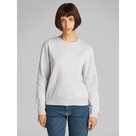 CALVIN KLEIN JEANS Bluza w kolorze jasnoszarym ze sklepu Limango Polska w kategorii Bluzy damskie - zdjęcie 180240151