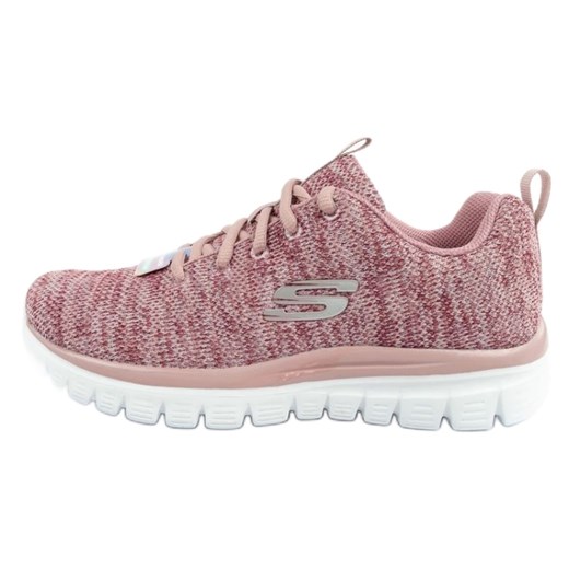 Buty Skechers Graceful Twisted Fortune 12614/MVE różowe ze sklepu ButyModne.pl w kategorii Buty sportowe damskie - zdjęcie 180242282