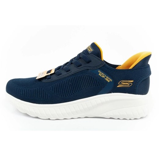 Buty Skechers Bobs Squad Chaos 118312/NVY niebieskie ze sklepu ButyModne.pl w kategorii Buty sportowe męskie - zdjęcie 180242284