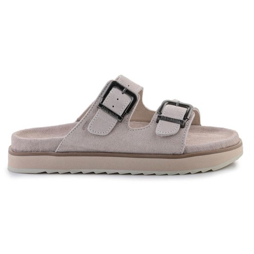Klapki D.Franklin Nordic Sandal Buckle DFSH405001-FBEI beżowy ze sklepu ButyModne.pl w kategorii Klapki damskie - zdjęcie 180242291