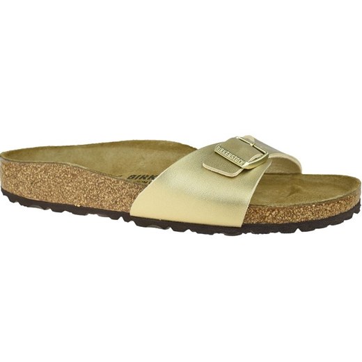 Klapki Birkenstock Madrid Bf 1016107 złoty ze sklepu ButyModne.pl w kategorii Klapki damskie - zdjęcie 180242420