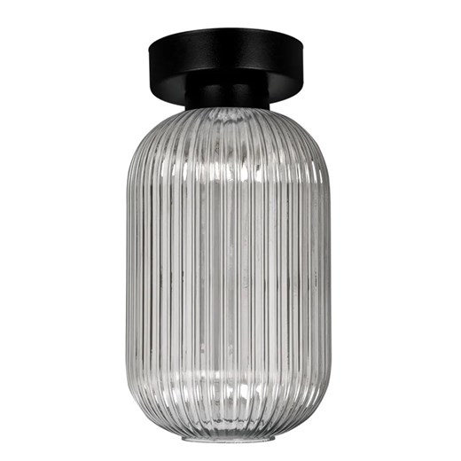Lampa z ryflowanym kloszem grafitowa A0-B02 ze sklepu Edinos.pl w kategorii Perfumy męskie - zdjęcie 180247351