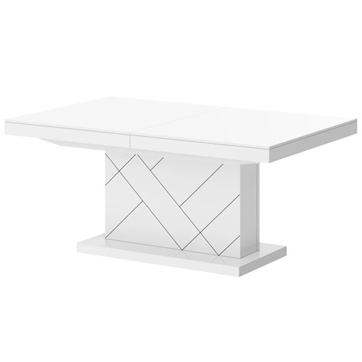 Nowoczesny biały rozkładany ławostół T6-A96 ze sklepu Edinos.pl w kategorii Stoły - zdjęcie 180247361