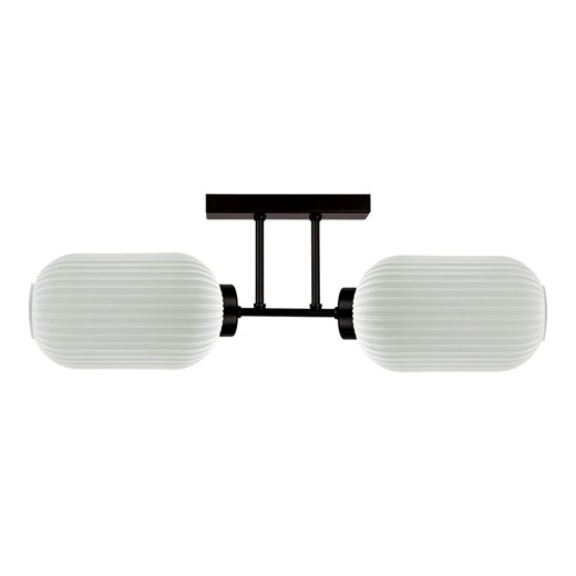 Sufitowa lamp z dwoma kloszami biała T8-K26 ze sklepu Edinos.pl w kategorii Lampy sufitowe - zdjęcie 180247610