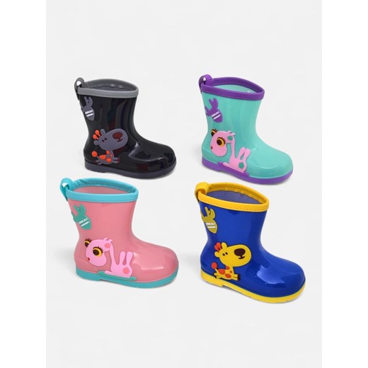 Royalfashion Kalosze dziecięce z naszywkami Good Time ze sklepu royalfashion.pl w kategorii Kalosze dziecięce - zdjęcie 180248750