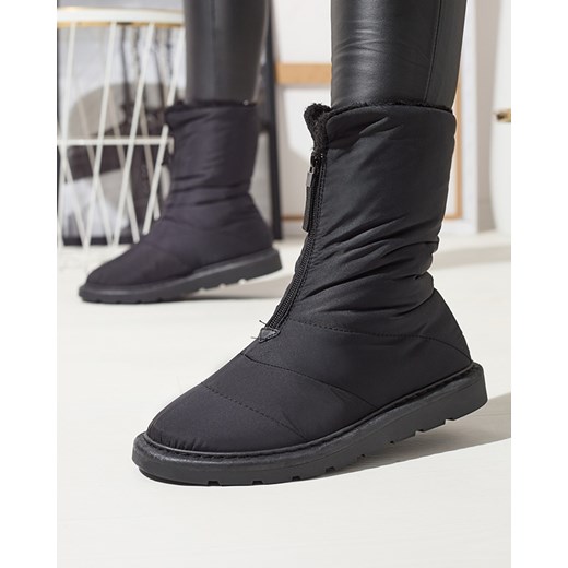 Royalfashion Czarne damskie buty a'la śniegowce Tirigga ze sklepu royalfashion.pl w kategorii Śniegowce damskie - zdjęcie 180248773