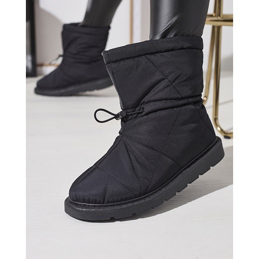 Royalfashion Czarne damskie ocieplane buty a'la śniegowce Kaliolen ze sklepu royalfashion.pl w kategorii Śniegowce damskie - zdjęcie 180250250