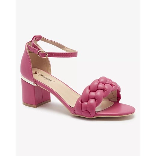Royalfashion Fuksjowe sandały damskie na słupku Marines ze sklepu royalfashion.pl w kategorii Sandały damskie - zdjęcie 180250380
