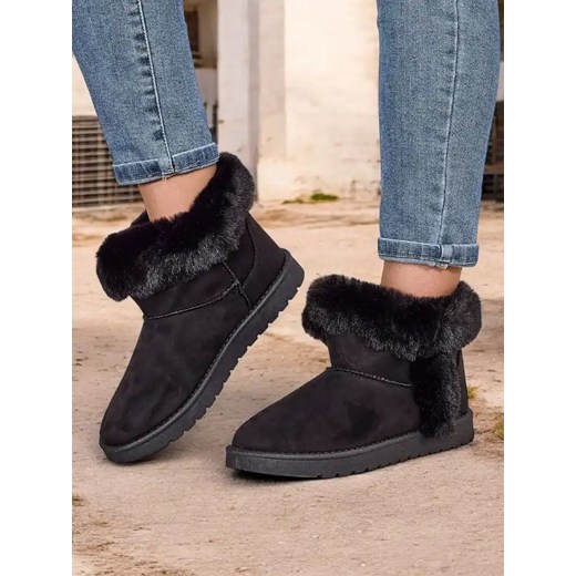 Royalfashion Krótkie damskie buty a'la śniegowce Giesi ze sklepu royalfashion.pl w kategorii Śniegowce damskie - zdjęcie 180250673