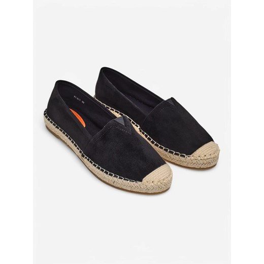 Espadryle damskie Royalfashion.pl na lato tkaninowe na płaskiej podeszwie casual bez zapięcia 