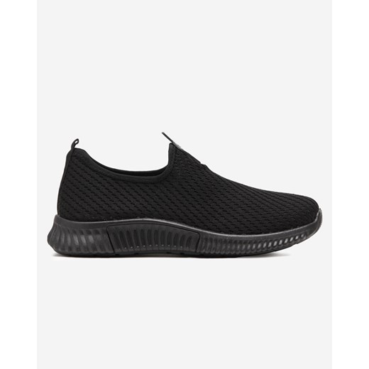 Czarne damskie wsuwane buty sportowe Banila - Obuwie ze sklepu royalfashion.pl w kategorii Buty sportowe damskie - zdjęcie 180254534
