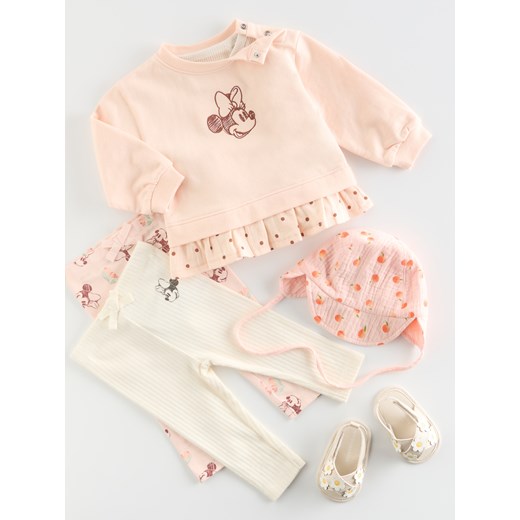 Reserved - Bawełniana bluza Minnie Mouse - pastelowy róż ze sklepu Reserved w kategorii Kaftaniki i bluzki - zdjęcie 180256090