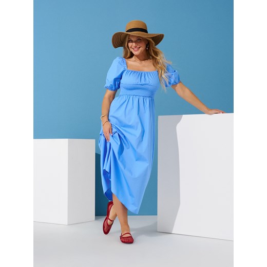 Sinsay sukienka bawełniana midi 