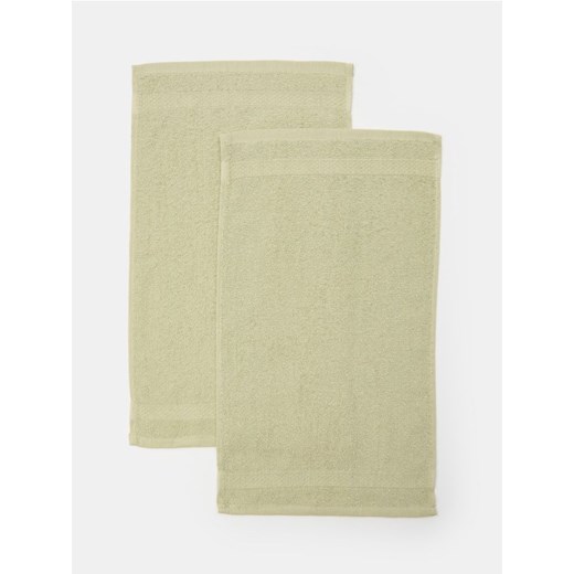 Sinsay - Ręczniki bawełniane 2 pack - zielony Sinsay One Size Sinsay