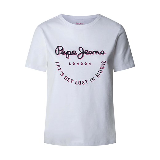 Pepe Jeans Koszulka &quot;Rumer&quot; w kolorze białym ze sklepu Limango Polska w kategorii Bluzki damskie - zdjęcie 180260560