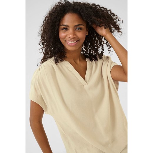 Kaffe Bluzka &quot;Milia&quot; w kolorze beżowym Kaffe 40 okazyjna cena Limango Polska
