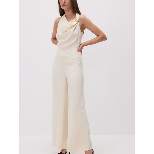 Reserved - Kombinezon z ozdobną klamrą - jasnożółty Reserved XS Reserved