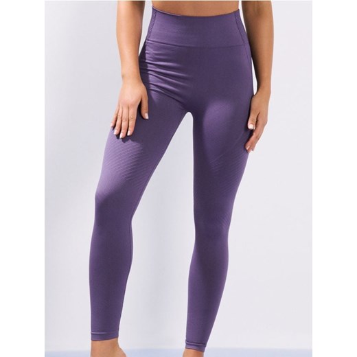 Sinsay - Legginsy sportowe z ozdobnymi przeszyciami - fioletowy ze sklepu Sinsay w kategorii Spodnie damskie - zdjęcie 180265414