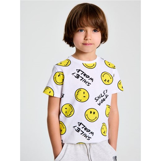 Sinsay - Koszulka SmileyWorld® - biały ze sklepu Sinsay w kategorii T-shirty chłopięce - zdjęcie 180265472