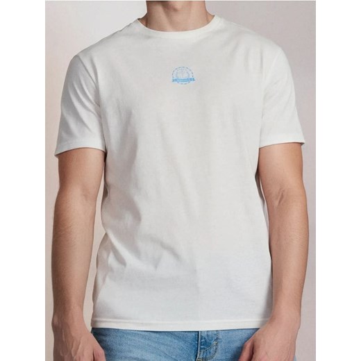 Sinsay - Koszulka z krótkimi rękawami - kremowy ze sklepu Sinsay w kategorii T-shirty męskie - zdjęcie 180267283