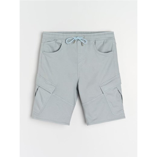 Sinsay - Szorty jeansowe jogger - zielony Sinsay 34 Sinsay