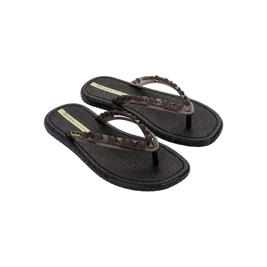 Klapki damskie czarne Ipanema casual z tworzywa sztucznego bez zapięcia