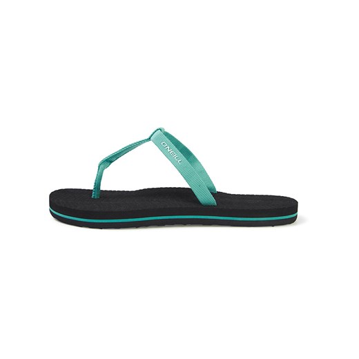 Klapki damskie czarne O'Neill z tworzywa sztucznego bez zapięcia płaskie letnie 