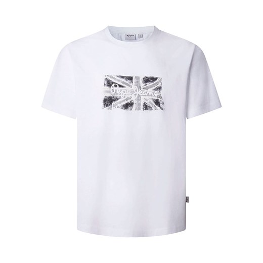 Pepe Jeans Koszulka &quot;Flag&quot; w kolorze białym ze sklepu Limango Polska w kategorii T-shirty męskie - zdjęcie 180270222