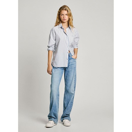 Pepe Jeans Koszula &quot;Clever&quot; w kolorze błękitno-białym ze sklepu Limango Polska w kategorii Koszule damskie - zdjęcie 180270364