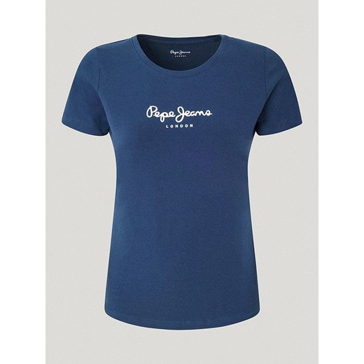 Pepe Jeans Koszulka &quot;New Virgina&quot; w kolorze granatowym ze sklepu Limango Polska w kategorii Bluzki damskie - zdjęcie 180270392