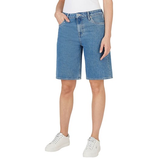 Pepe Jeans Bermudy dżinsowe w kolorze niebieskim ze sklepu Limango Polska w kategorii Szorty - zdjęcie 180270462