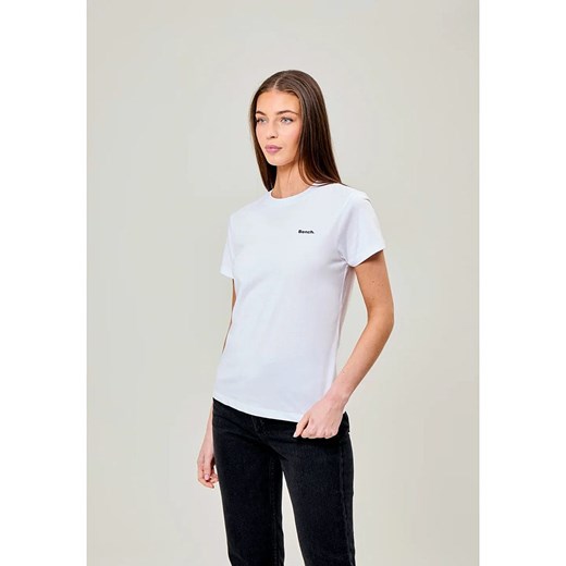 Bluzka damska biała Bench z okrągłym dekoltem na wiosnę 