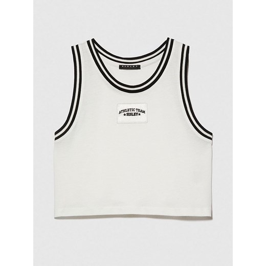 Sisley Top w kolorze białym ze sklepu Limango Polska w kategorii Bluzki dziewczęce - zdjęcie 180271280