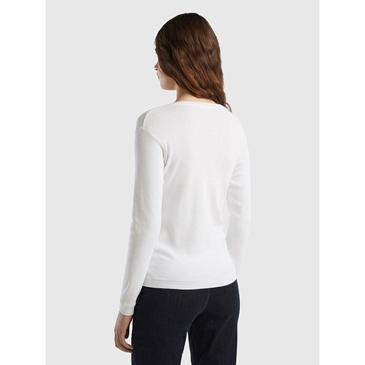Benetton sweter damski z okrągłym dekoltem