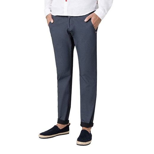 Timezone Spodnie chino &quot;Janno&quot; - Slim fit - w kolorze antracytowym ze sklepu Limango Polska w kategorii Spodnie męskie - zdjęcie 180273144