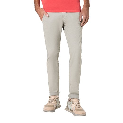 Timezone Spodnie chino &quot;Janno&quot; - Slim fit - w kolorze szarym ze sklepu Limango Polska w kategorii Spodnie męskie - zdjęcie 180273150