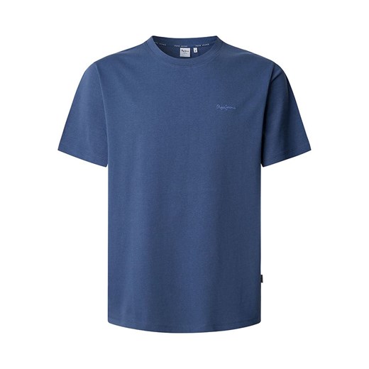 T-shirt męski niebieski Pepe Jeans z krótkim rękawem 