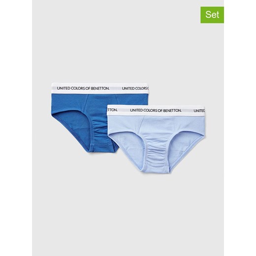 Benetton Slipki (2 pary) w kolorze niebieskim ze sklepu Limango Polska w kategorii Majtki dziecięce - zdjęcie 180273730