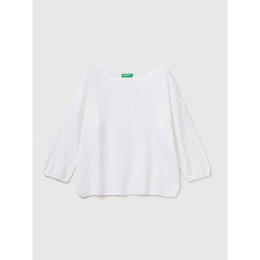 Sweter damski Benetton na zimę bawełniany